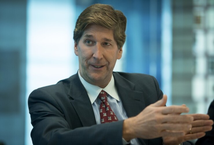 "We're only going to invite people back to work," says Bruce Van Saun, the chairman and CEO of Citizens Financial Group. "It's not going to be compulsory."