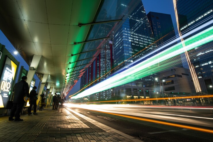 The Yeouido financial district of Seoul, South Korea