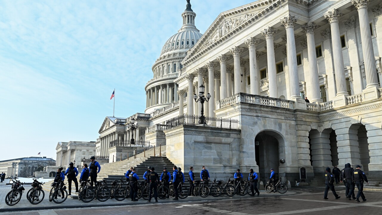 Exterior of US capitol building