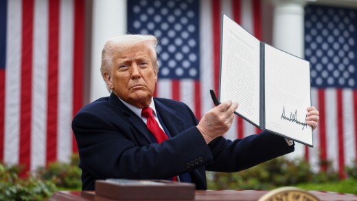 President Trump Announces New Tariffs In Rose Garden Speech