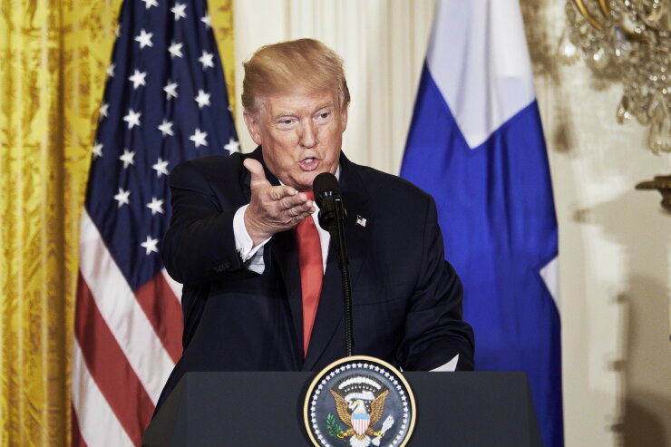 President Donald Trump at the White House