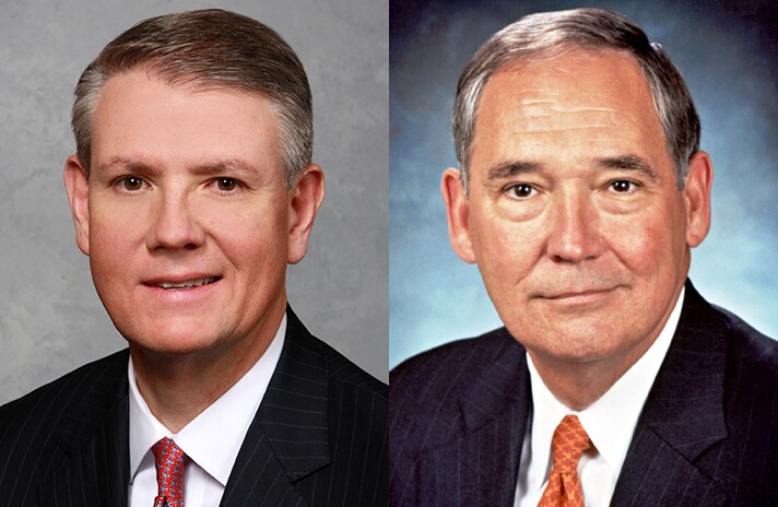 Curt Farmer (left) and Ralph Babb of Comerica.