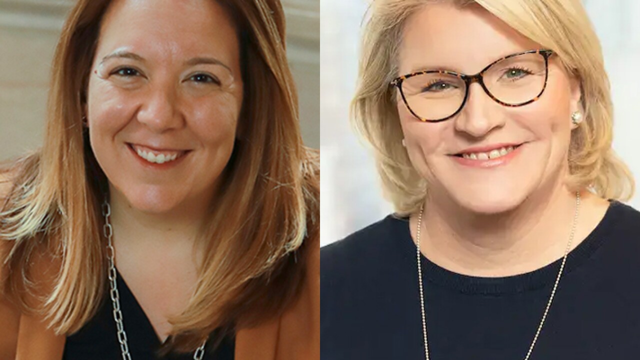 photo of Freda Johnson Award winners Megan Kilgore and Virginia Wong