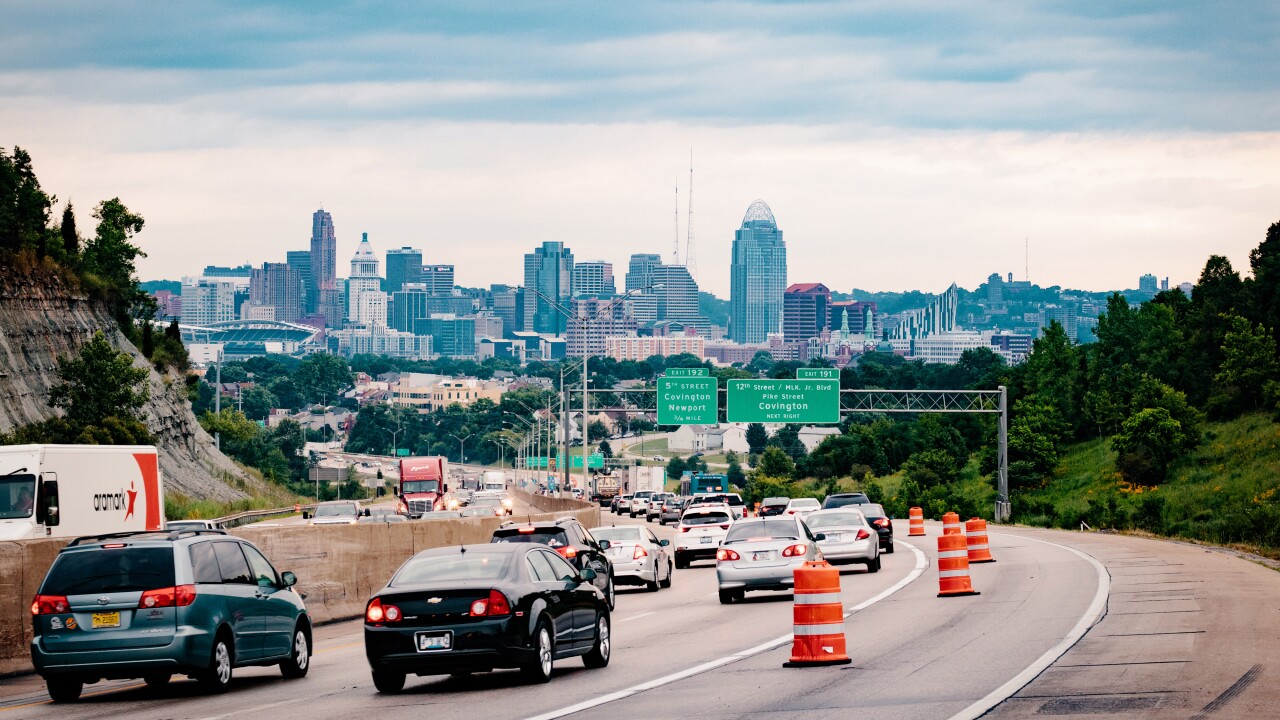 Highway near Covington, Kentucky