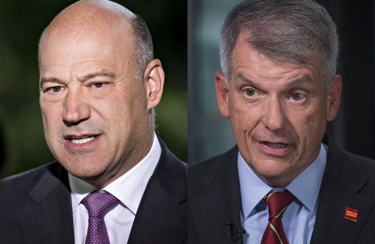 Gary Cohn (left) and Tim Sloan