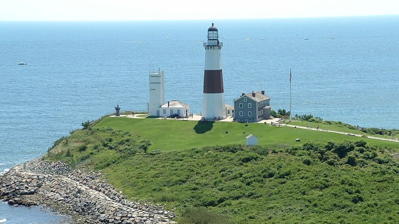 The Montauk Point Lighthouse is located on the easternmost point of Long Island in the Town of East Hampton.
