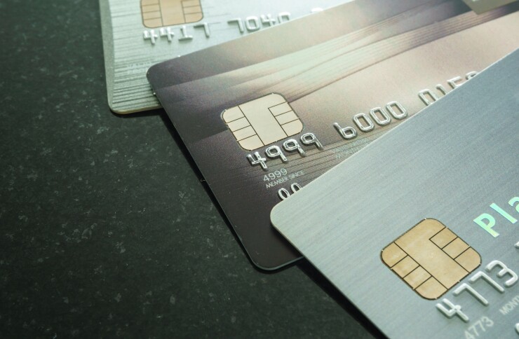 emv cards fanned
