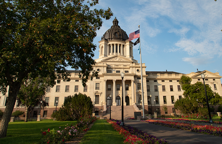 State capitol in Pierre, South Dakota