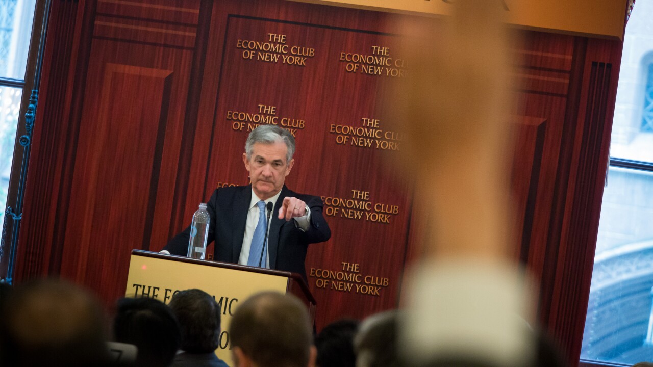 Jerome Powell, governor of the U.S. Federal Reserve.