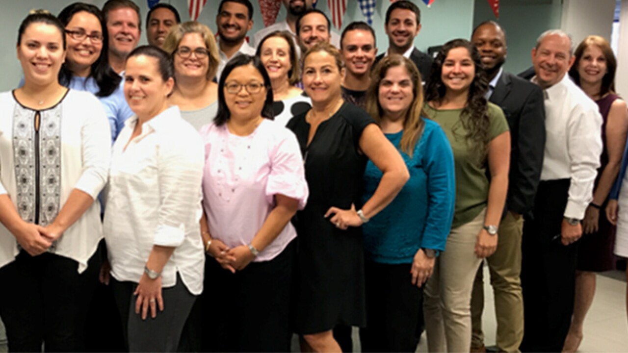 Staff members from Miami's Vizcaino Zomerfeld