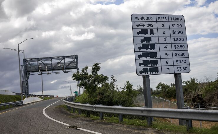 Puerto Rico highway entrance