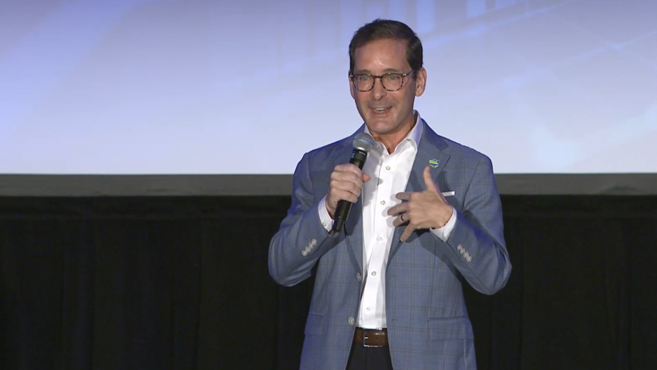Institute of Internal Auditors president and CEO Anthony Pugliese speaking at the IIA Financial Services Exchange in New York