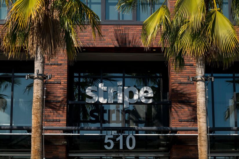 Stripe headquarters in San Francisco on Dec. 3, 2020.