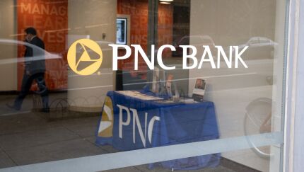 PNC lobby and table