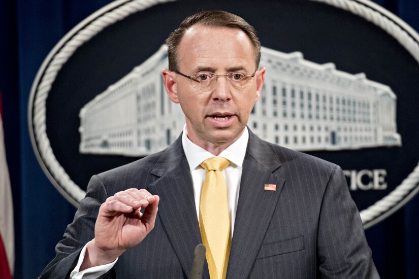 Deputy Attorney General Rod Rosenstein