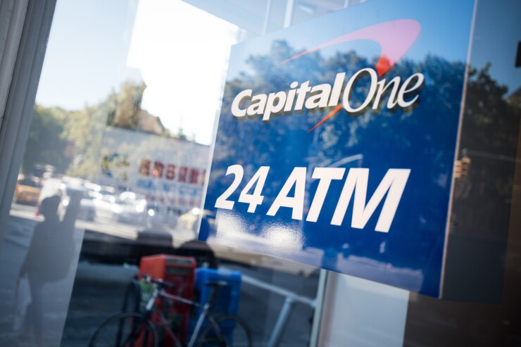 A Capital One Bank branch.