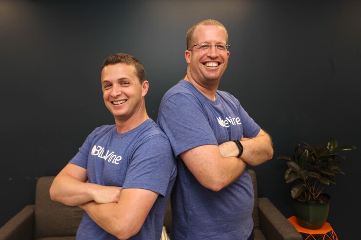 Eyal Lifshitz, CEO and co-founder of BlueVine and Nir Klar, CTO and co-founder