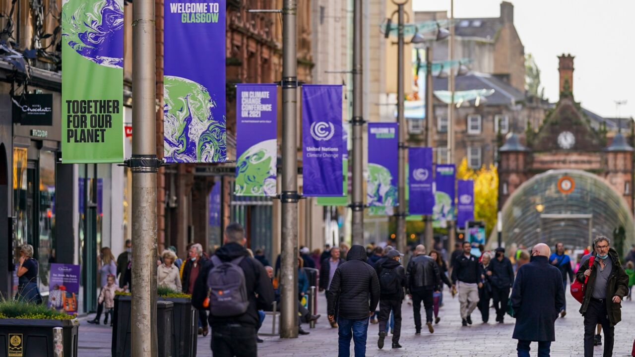Glasgow COP26. Bloomberg News