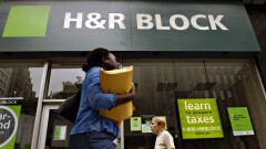 An H&R Block tax prep office