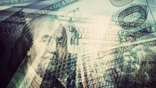 Money, finance, business concept abstract background