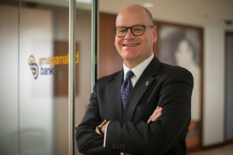 Keith Mestrich will step down as CEO of Amalgamated Bank early next year.