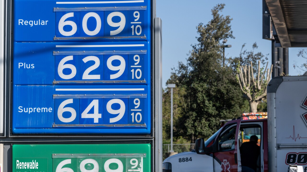Gas prices March 2026 California
