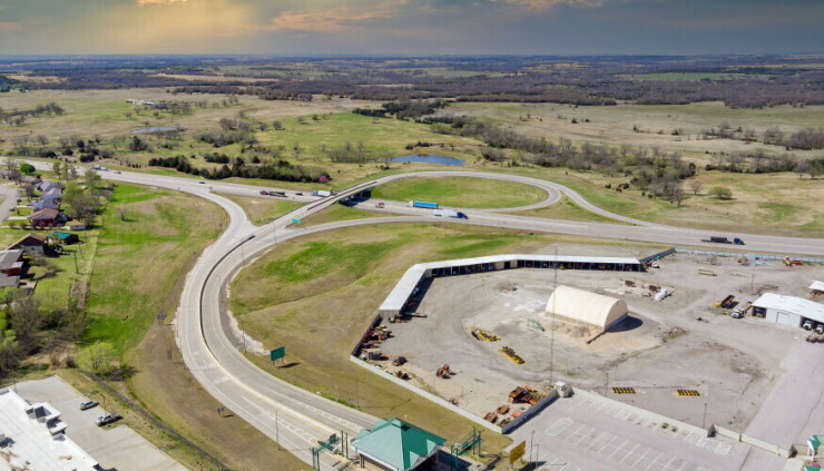 An Oklahoma Turnpike facility in Stroud.