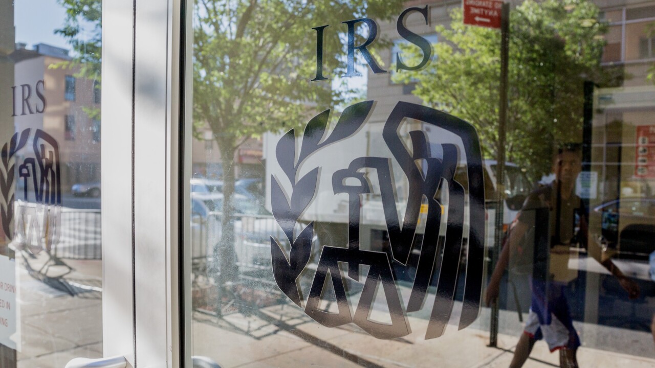 An IRS office building in the East Harlem neighborhood of New York