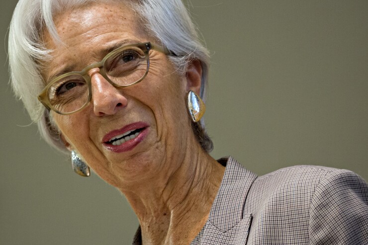 Christine Lagarde, managing director of the International Monetary Fund.