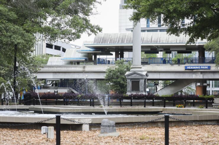 Hemming Park in Jacksonville, Florida