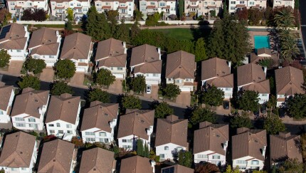 Aerial Views Of Silicon Valley Housing And Tech Campuses