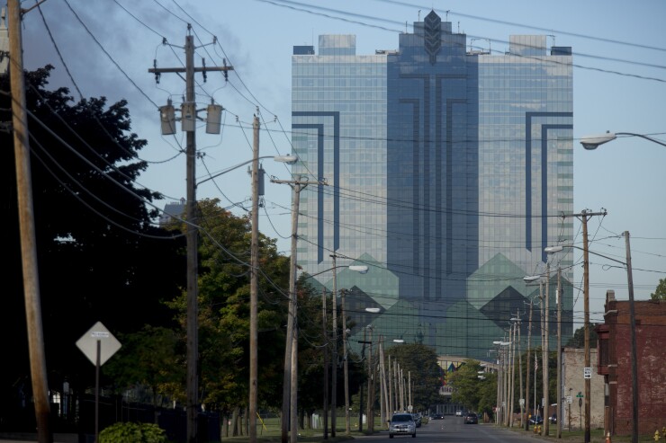 The Seneca Niagara Casino and Hotel in Niagara Falls, N.Y. is run by the Seneca Nation of New York.