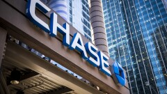 Signage is displayed outside a JPMorgan Chase bank branch in Chicago.