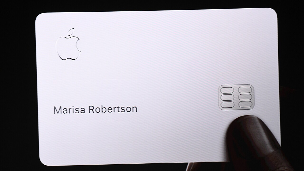 Apple Card from Apple's presentation