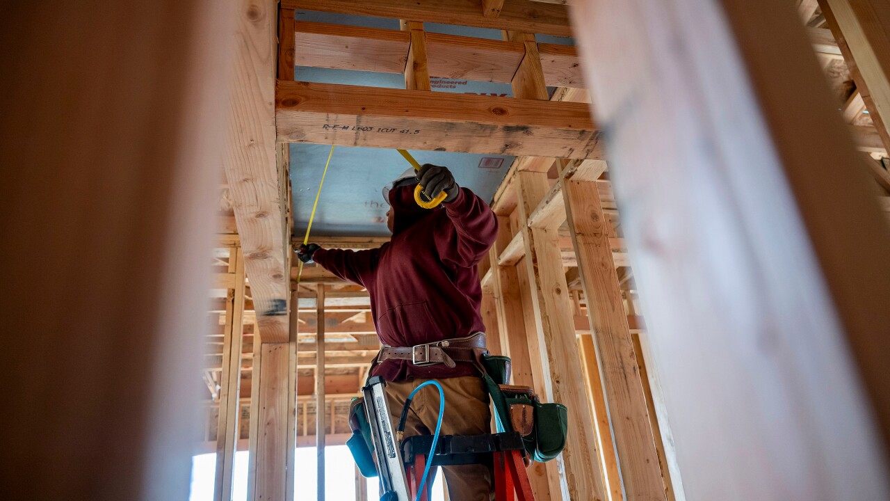 A house under construction