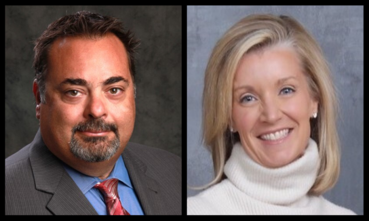 Erik Karanik (left) is the head of independent solutions with Wells Fargo's Wealth and Investment Management division and Leann Markovitz (right) is head of First Clearing, the unit's custodian business.
