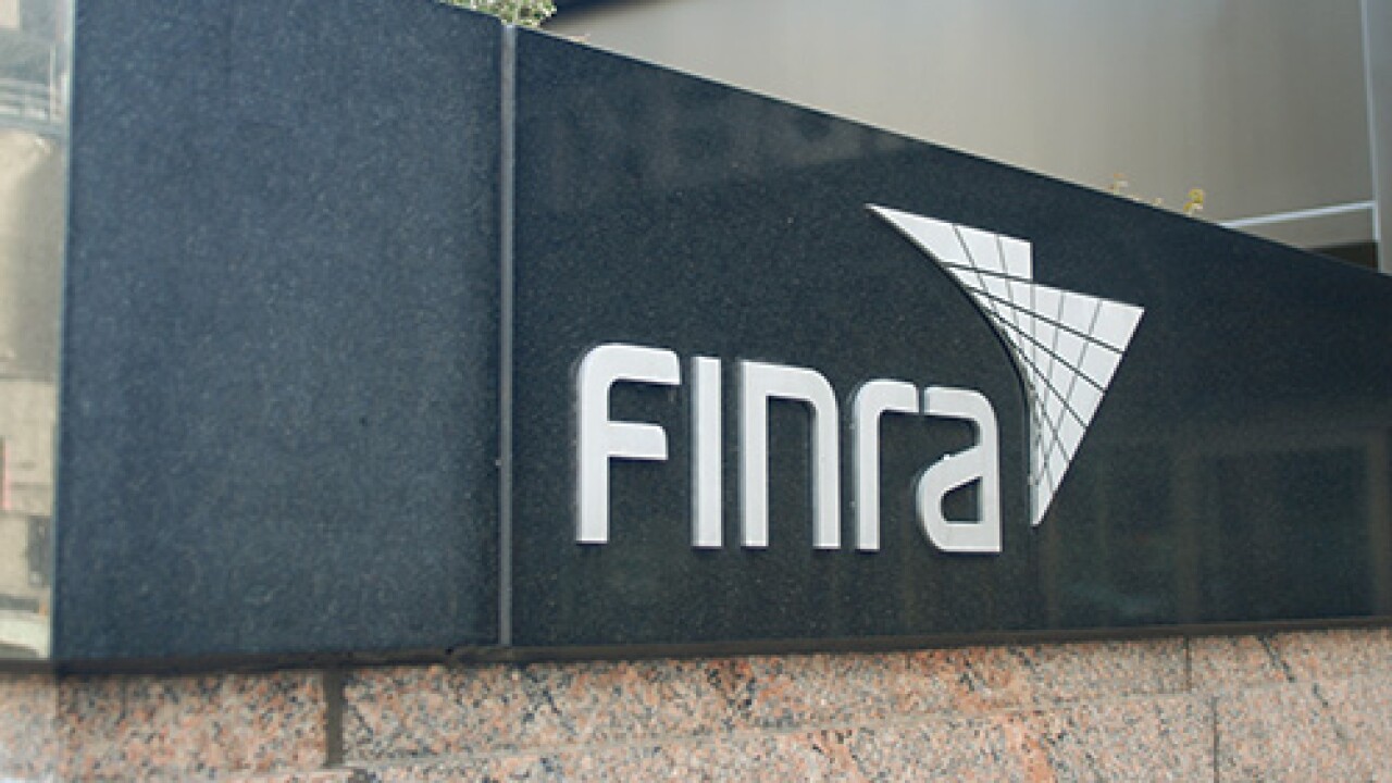 Sign outside offic eof Financial Industry Regulatory Authority