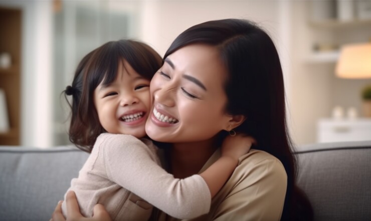 Mom and child