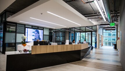Co-working location at a Silicon Valley Bank office in San Francisco.