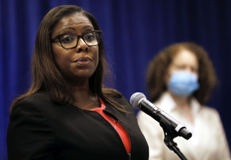 “Today’s actions ... send a message that we will not hesitate to take whatever actions are necessary against any company that thinks they are above the law,” said New York Attorney General Letitia James.