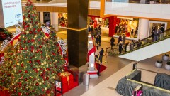 Shopping mall at Christmas