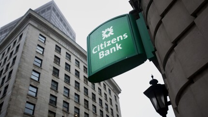 Citizens Bank signage.