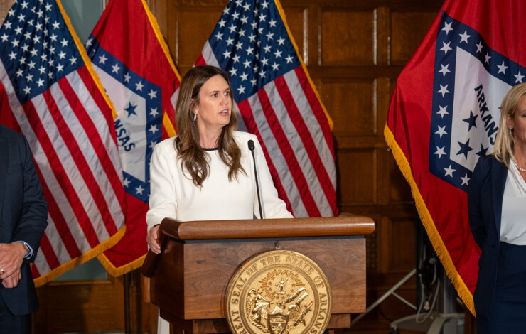 Arkansas Gov. Sarah Huckabee Sanders