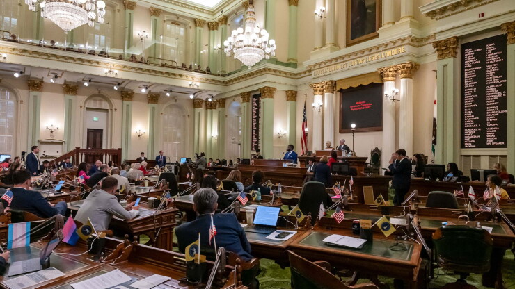 Interior of California Assembly in Sacramento, Aug. 18, 2025