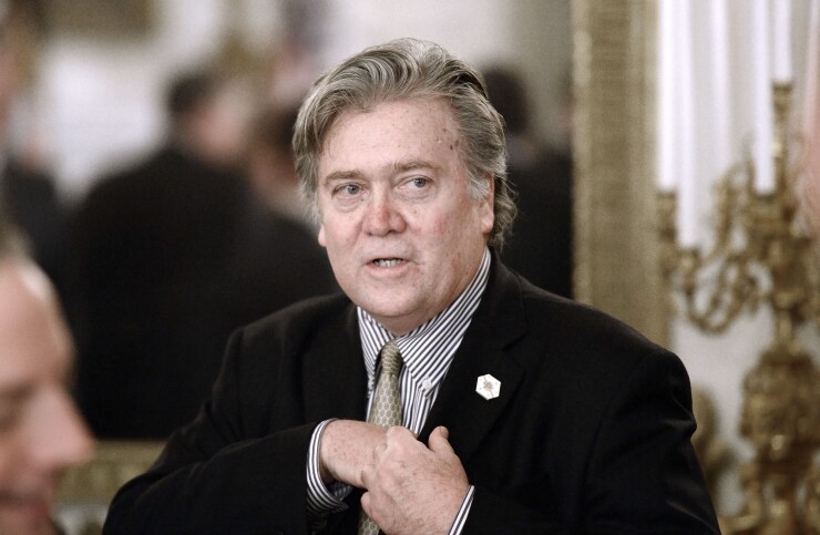 Steve Bannon, President Trump's former chief strategist