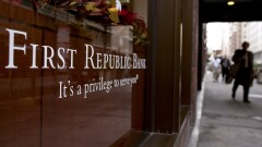 First Republic bank logo Bloomberg News