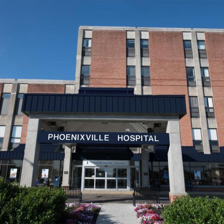 The Phoenixville Hospital entrance