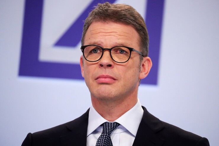 Christian Sewing, chief executive officer of Deutsche Bank.