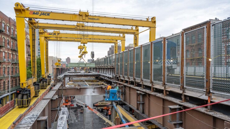 Construction of Metro-North Park Avenue Viaduct in Manhattan