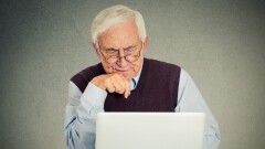 Elderly computer user